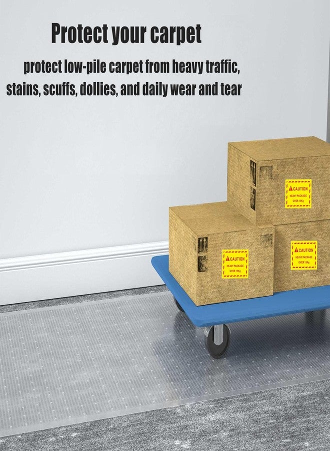 YADI Plastic Carpet Runner 27in x 6ft Clear Floor Runner for Carpet Protection with Spikes Non-Slip & Stain-Resistant Rug Protector for Carpeted Hallway or Entrance or Other Foot Traffic Areas - Image 3